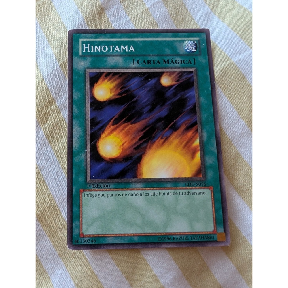 Yu-Gi-Oh! Hinotama 1st Edition LDD-S056 Spanish Carta Magica Yugi Set
